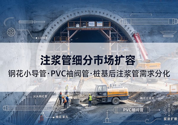 庆云注浆管细分市场扩容，隧道钢花小导管、PVC 袖阀管、桩基后注浆管需求分化